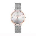 Fashion popular lady watch with Japan movement lady watch with logo printed top grain strap wrist watches